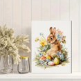 thumbnail image 2 of Qisvanset Watercolor Bunny Easter Eggs Flowers Canvas Print 15.75x11.81 Inches, 2 of 8