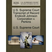 U.S. Supreme Court Transcript of Record Endicott Johnson Corporation V. Perkins