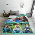 thumbnail image 6 of Personalised Blanket Custom Blanket with Collage Photos Text, Custom Soft Flannel Blanket for Family Friends Kids Couple, Personalized Gifts for Christmas Xmas New Year Birthday Wedding Anniversary, 6 of 6