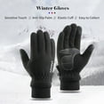 thumbnail image 3 of Guantes cálidos de invierno para hombre Guantes antideslizantes con pantalla táctil Irfora Guantes, 3 of 7