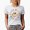 White, variant on Mama Needs Coffee, Retro Smiling Face with Leopard Print Art Merch Gift, Baby Blue T-Shirt, Small