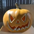 thumbnail image 6 of Deeceymbur Creepy Halloween Pumpkin Lantern Prop 8.66x8.27in Glowing Mall Window Outdoor Decor, 6 of 9