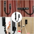 thumbnail image 3 of ifundom Black Stainless Steel Door Chain Lock, Anti-Theft Security Door Guard for Home Safety and, 3 of 6