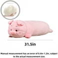 thumbnail image 2 of Giant Plush Pig Pillow Toy, Cute Pig Stuffed Animal Pillow 31.5'' Ultra Soft Cushion for Bed & Play, 2 of 6