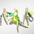 thumbnail image 4 of Perfect Gift for Sports Lovers Green Hand Woven Keychain Pendant Tennis Racket Design User Friendly Accessory, 4 of 7