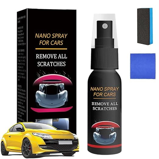 Fluxfade Nano Car Spray, Nuracoat Nano Car Spray, 2025 Upgraded Scratch Repair Nano Ceramic Coating, Instant Invisible Scratch Remover Polish Spray, Restores Shine, Long-Lasting Protection