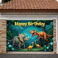 thumbnail image 3 of Dinosaur Theme Dinosaur Birthday Banner Forest Scene Dino Party Backdrop Rainbow Accent Cartoon Jurassic Theme Background for Kids Birthday Party Dino Theme Party Photo Shoot, 3 of 9