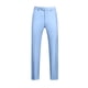 thumbnail image 1 of Pantalones de traje casuales con bolsillos y botones de color liso para hombre, 1 of 3