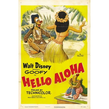 Aloha 40 Inches Home Decor - Hello Aloha Poster Movie 27 x 40 In - 69cm x 102cm