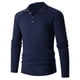 thumbnail image 4 of Suéter de medio botón para hombre de otoño e invierno, suéter de solapa de color sólido, top casual coreano para uso diario, top para hombre, 4 of 5