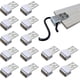 thumbnail image 1 of Pack Of 30 Metal Sofa Spring Clips, Spring Clips For Furniture With 5 Holes, Spare Parts For Upholstered Furniture, Couch Replacement Parts, 1 of 5