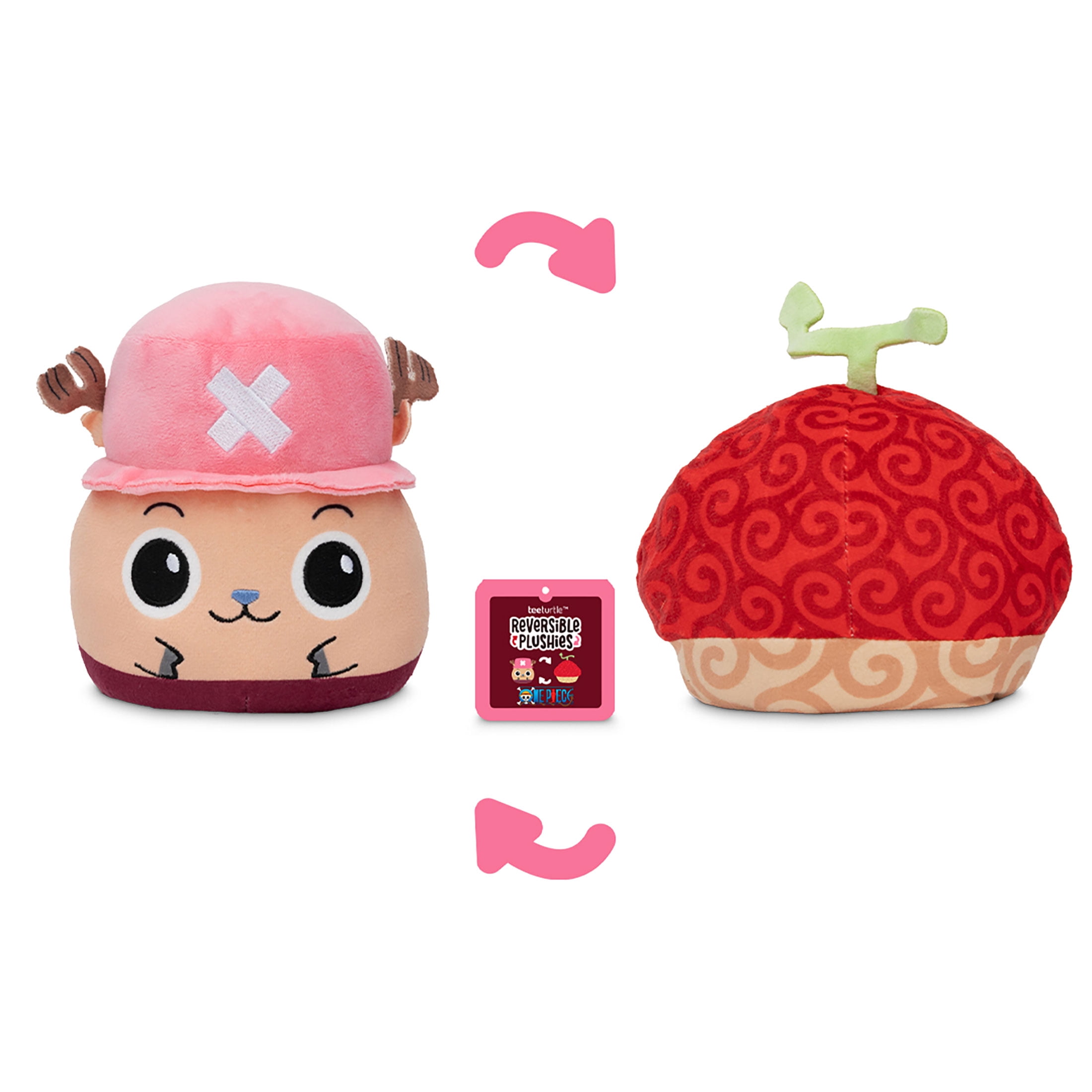 TeeTurtle x One Piece Chopper Reversible Plushies Walmart Ex