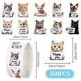 thumbnail image 2 of Original Thank You Holding Sign Stickers Paper Material Cute Cat Seal Design Adorable Strong Adhesion for Envelopes Cards Journals Living Spaces Classrooms Craft Projects, 2 of 6