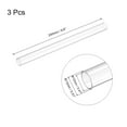 thumbnail image 2 of Plastic Pipe Rigid Tube Clear 0.47"(12mm) ID 0.51"(13mm) OD 9.6" (245mm) for Lighting, Water Plumbing, Pack of 3, 2 of 6