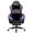 Purple, variant on Ergonomic PU Leather Gaming Chair with Pocket Spring Cushion and Footrest, Purple