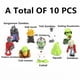 thumbnail image 4 of Jhesao 10 Uds plantas juguetes de Pvz Set figuras de acción Zombies Pvz juguete de Pvc nuevos grandes regalos para niños y fanáticos cumpleaños y fiestas, 4 of 5
