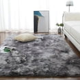 thumbnail image 4 of Alfombra Shaggy BRILLAR Gris Oscuro para salón Suave antideslizante 160 x 230 cm, 4 of 5