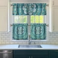 thumbnail image 3 of Boho Kitchen Curtains for Windows – Rustic Tribal Floral Print Cafe Curtains, Vintage Bohemian Geometric Panels for Home Décor, 3 of 6