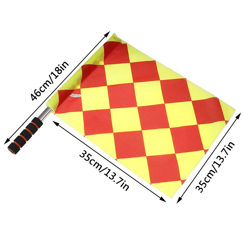 occer Referee Flags Professional Fair Play Football Linesman Flags With Bag J0PT 