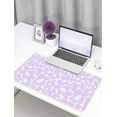 thumbnail image 5 of Cute Desk Pad - Aesthetic Desk Mat Kawaii - Keyboard Pads for Desk - XL Purple Desk Pad - Cute Office Desk Decor for Women - Desk Mat Purple - Office Desk Mouse Pad (Flower Purple), 5 of 6