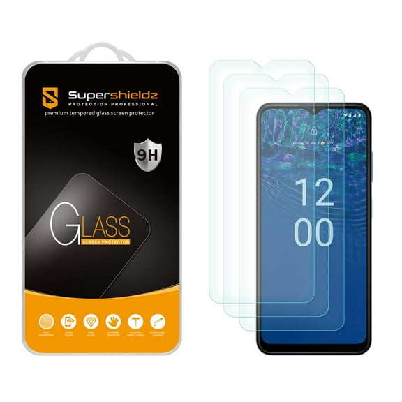 (3 Pack) Supershieldz Designed for Nokia G310 5G Tempered Glass Screen Protector, Anti Scratch, Bubble Free