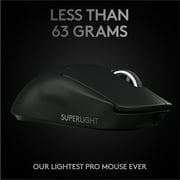 Logitech G Pro X Superlight Wireless Gaming Mouse, Ultra-Lightweight, HERO 25K Sensor, Black