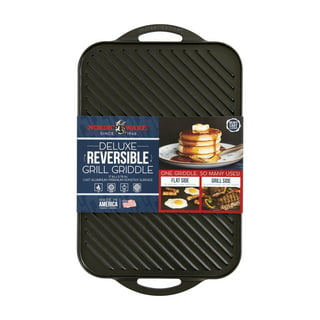DOBADN Stove Top Flat Griddle, 18'' x 10'' Nonstick Double Burner Griddle  Pancake Griddle for Gas Grill or Electric Stovetop, Aluminum