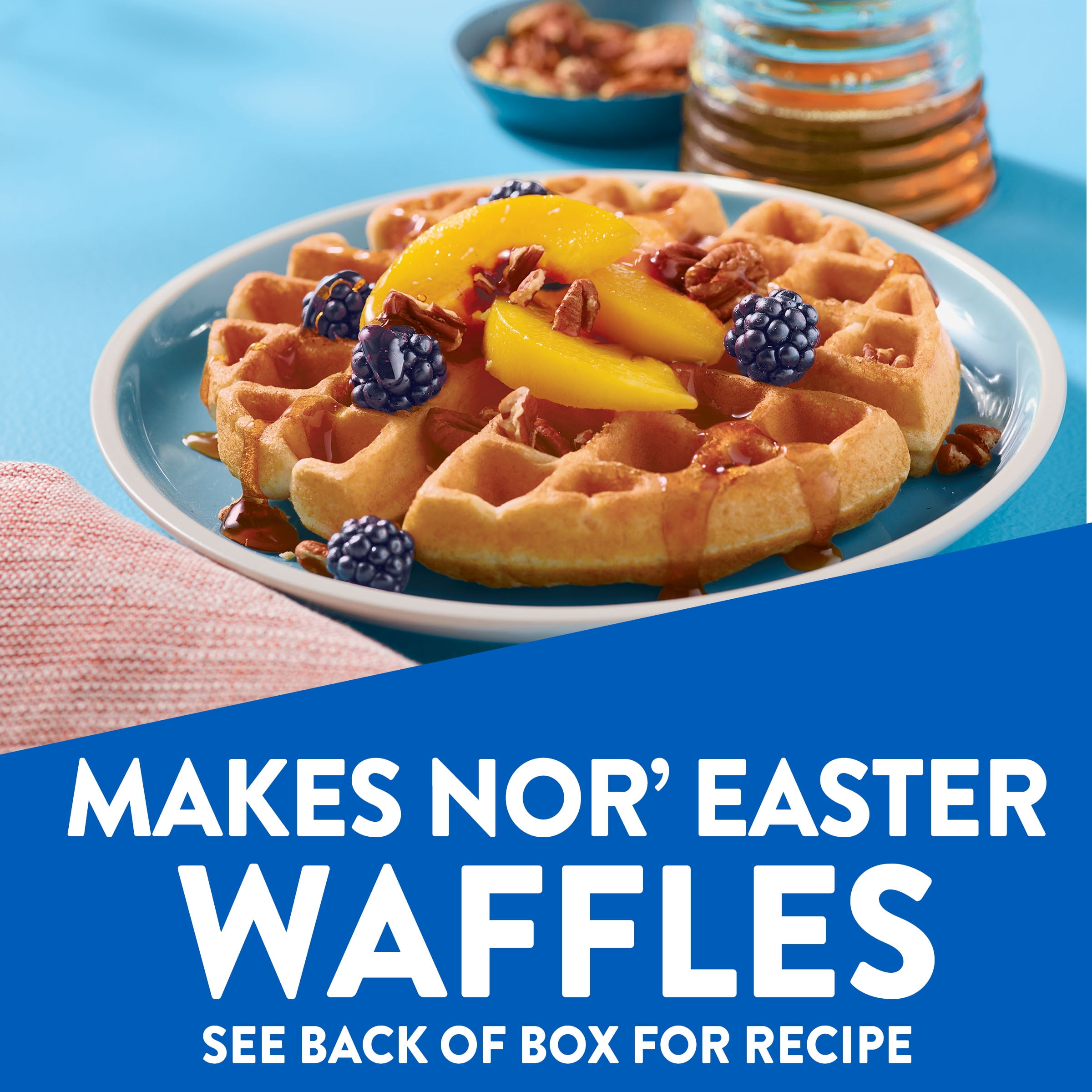 Krusteaz Light and Crispy Belgian Waffle Mix, Krusteaz Waffle Mix, 28 oz Box