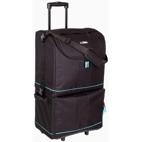 6922SP Tote Express Rolling Portable Art Craft & Sewing Storage Organizer Bag with Wheels-Fits Sewing Machine, 0, Black/ | Fits Sewing Machine, Rolling, with Wheels, Portable, Storage, Organizer, Bag