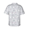 thumbnail image 3 of Goofa Fun Rabbit Hawaiian Shirt for Men, Unisex Summer Beach Casual Short Sleeve Button Down Shirts,Aloha Tropical Floral print shirt-XX-Large, 3 of 9