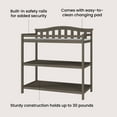 thumbnail image 5 of Child Craft Arch Top Changing Table with Pad & Safety Strap, 2 Storage Shelves, Anti-Tip Kit, Dapper Gray, 5 of 8