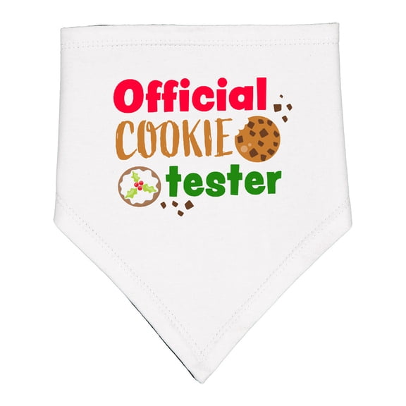 Inktastic Official Cookie Tester Christmas Cookies Baby Bandana Bib