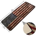 thumbnail image 2 of Coolnut American Flag Runner Rug 72x24inch,Non-Slip Anti Fatigue Comfort Floor Mats Kitchen Long Rugs for Bedroom Living Room Bathroom Hallways Entrywa, 2 of 7