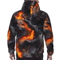 thumbnail image 3 of Bingfone Molten Lava Abstract Flow Men's Drawstring Hoodie Long Sleeve Pocket Sweatshirts-3X-Large, 3 of 6