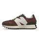 thumbnail image 2 of New Balance 327 NB Dark Straw Mushroom Wine Red Men Unisex Casual MS327HD-D, 2 of 6