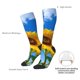 thumbnail image 4 of Fotbe Blue Sky Sunflower Calcetas Divertidas Estampadas para Hombre y Mujer, Calcetas de Algodón hasta la Rodilla para Caminar, Correr, Enfermería y Embarazo, 4 of 6