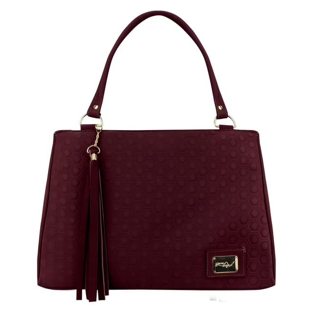 Bolsa Para Dama Cabernet Nobuk Panal Sintético Chio Nueva Imagen Nueva Imagen Bolsa