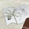 thumbnail image 4 of Pearl Bead Ribbon Shoe Decoration Buckle DIY Accessory Elegant Design Easy Install Decor Party Favors For Ladies Sneakers Flats Pumps Sandals Clutches Hats Dress Belt Decoration, 4 of 6