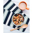 thumbnail image 3 of Aqua Navy Blue Striped Kitchen Dish Towels for Drying Dishes Set of 3, Modern Abstract Lines Geometric Waffle Weave Microfiber Hand Tea Bathroom Towels Quick Dry & Absorbent Towel 12x12, 3 of 7