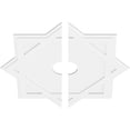 thumbnail image 2 of 40"OD x 6"ID x 22 1/4"C x 1"P Axel Architectural Grade PVC Contemporary Ceiling Medallion, Two Piece, 2 of 11