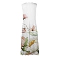 thumbnail image 4 of Titcea Summer Dresses for Women 2026 Deep V Neck Sleeveless Wrapped Chest Flowy Maxi Dresses Floral Printed Casual Elegant Dresses, Gifts for Mom/Her, 4 of 5