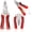 Red, variant on 16 in 1 Wire Stripper Twister for Cutting and Pulling Wires,Cable Scissors,Voltage Tester Pliers,16 in One Foldable Electrical Pliers Wire Strippers,For Diy Home Use