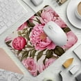thumbnail image 2 of Peony Square Desk Mat Mouse Mat Mouse Pad, 8.3x9.8 Inch, Non-Slip Rubber Bottom, Printed, Suitable for Office and Gaming, 2 of 6