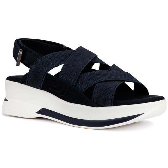 London Fog Womens Pauline Stretchy Adjustable Sport Sandals