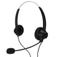 thumbnail image 3 of Call Center Earphone, Noise Cancelling Adjustable Volume Binaural Lightweight Black Wired Telephone Headset  For Office, 3 of 8