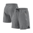 thumbnail image 3 of Men's Sports Shorts Drawstring Elastic Waist Shorts with Zipper Pocket Summer Quick Dry Workout Shorts,Gray,3XL, 3 of 9