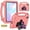 Pink, variant on Dteck Kids Case for iPad mini 7 (A17 Pro) 2024 & iPad mini 6 (A15) 2021, 8.3-inch iPad mini 6th/7th Generation Case, Durable Shockproof Handle Stand iPad Case,Red