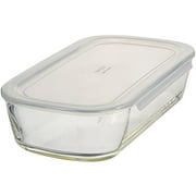 HARIO Made in Japan Heat Resistant Glass Storage Container Square 1400ml BUONO kitchen KSTL-140-TW Clear