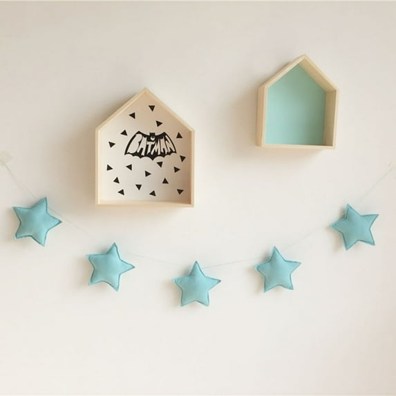 Wisremt Baby Room Handmade Nursery Star Garlands Nordic Christmas Kids Room Wall Decorations Photography Props
