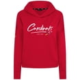 thumbnail image 2 of Women's-Levelwear  Red St. Louis Cardinals Tri-Blend Sweet Express Cropped Pullover Hoodie, 2 of 3